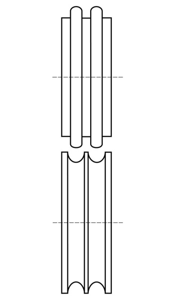 Ролики для двойного зига E7